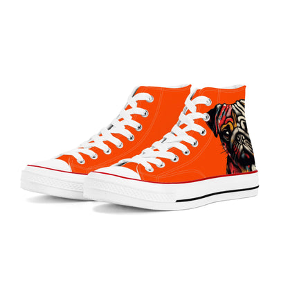 Paisley - Classic High Top Canvas Shoes