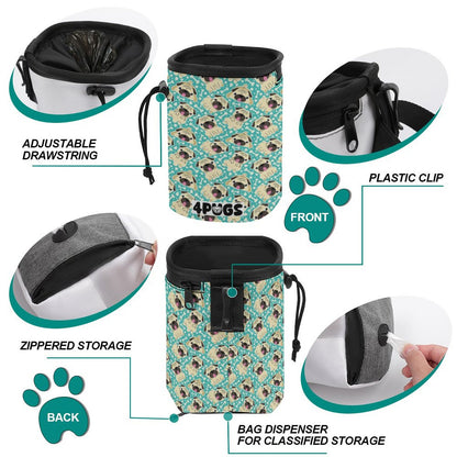 Rosie - Pug Treat Training Pouch | Portable Bait Bag with Waist Clip