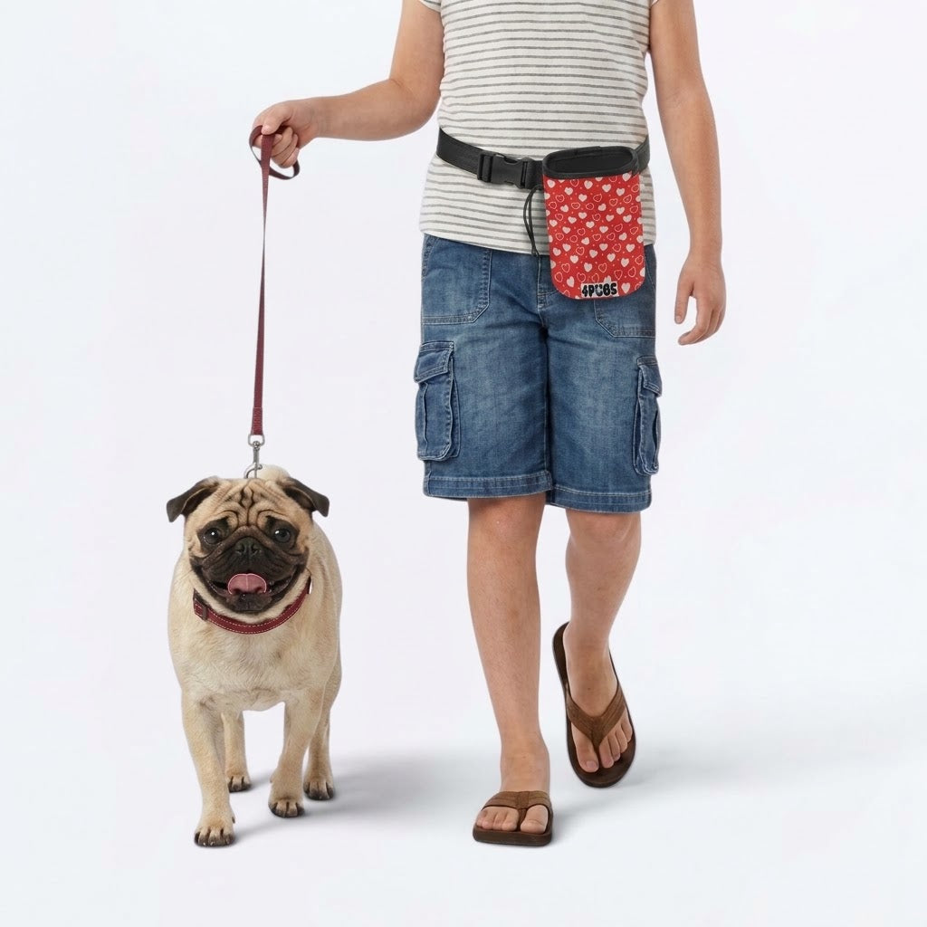 Willow - Pug Treat Training Pouch | Portable Bait Bag with Waist Clip