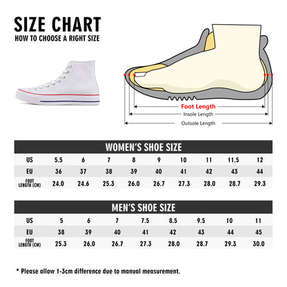 Lilly - Classic High Top Canvas Shoes
