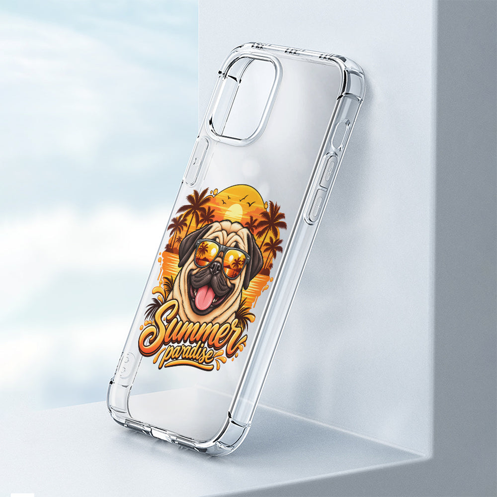 Bonnie - Clear Silicone Pug Phone Case