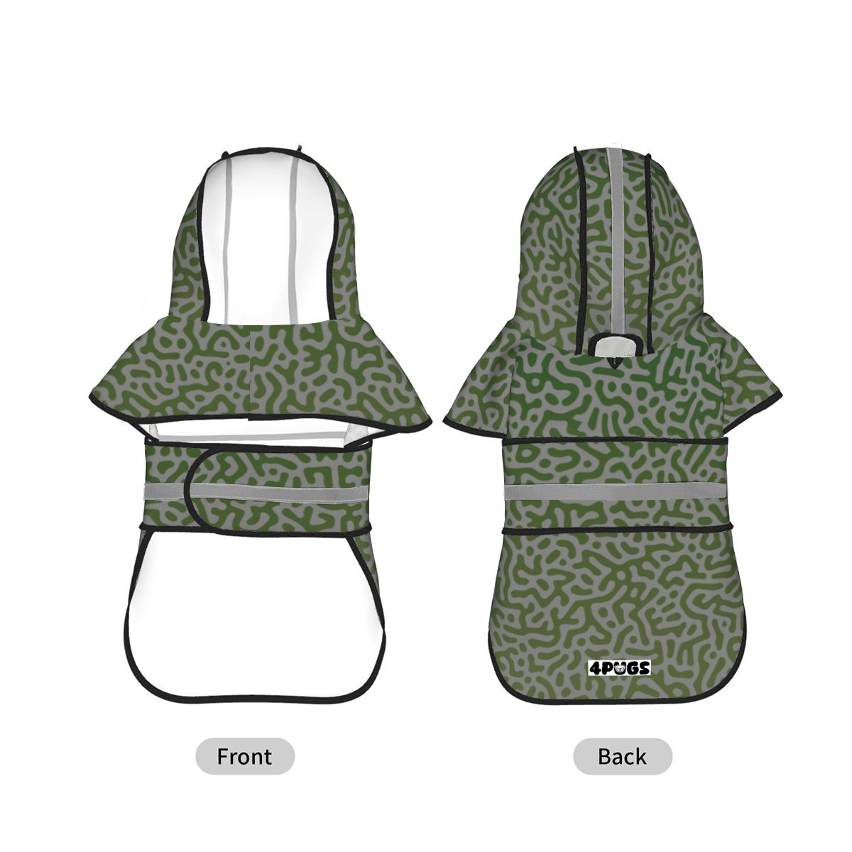 Cleo - Reflective Pug Poncho