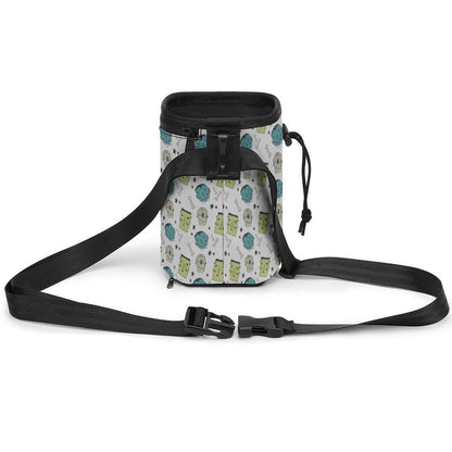 Blue - Pug Treat Training Pouch | Portable Bait Bag with Waist Clip