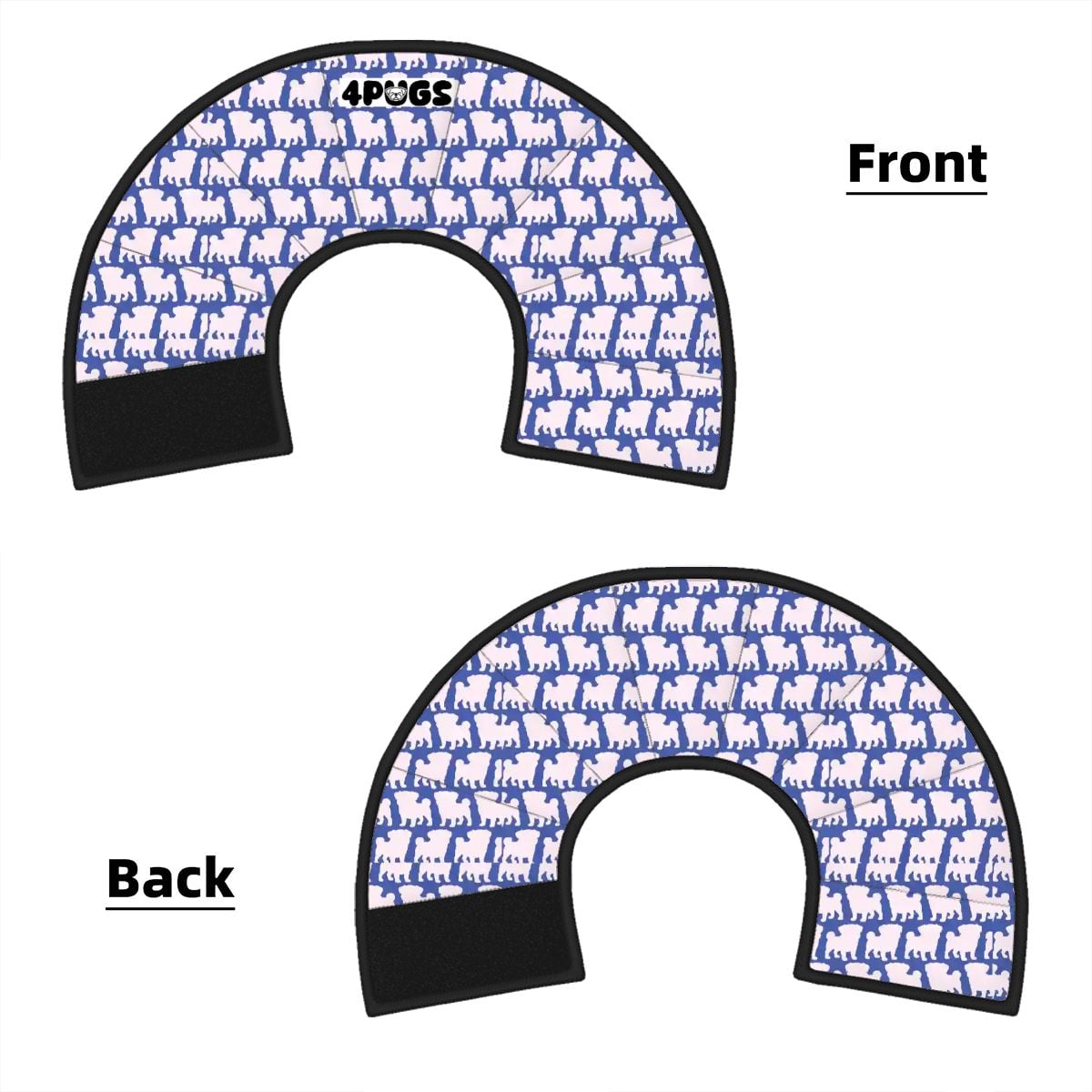 Jack - Elizabethan Cone Collar Pug Fit