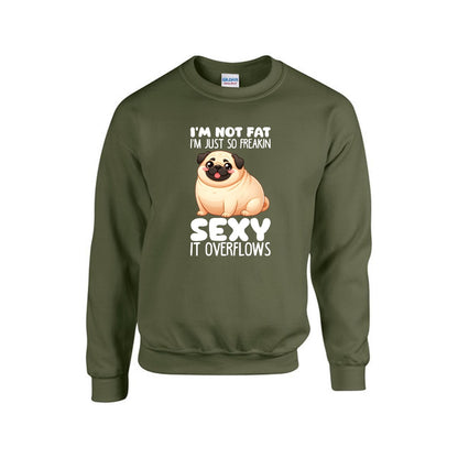 Teddy - Unisex Cotton Sweater for Pug Lovers