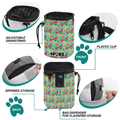 Peach - Pug Treat Training Pouch | Portable Bait Bag with Waist Clip