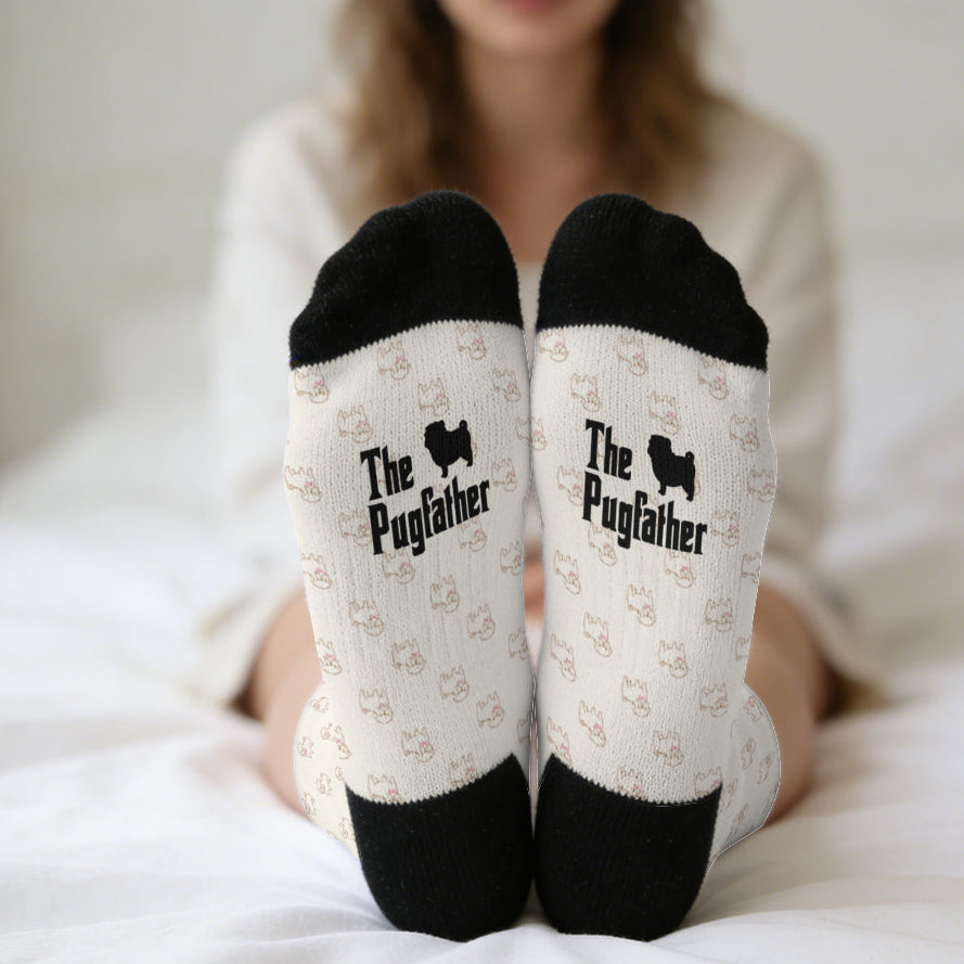 Suno - Funny Pug Socks | Unisex Crew Socks