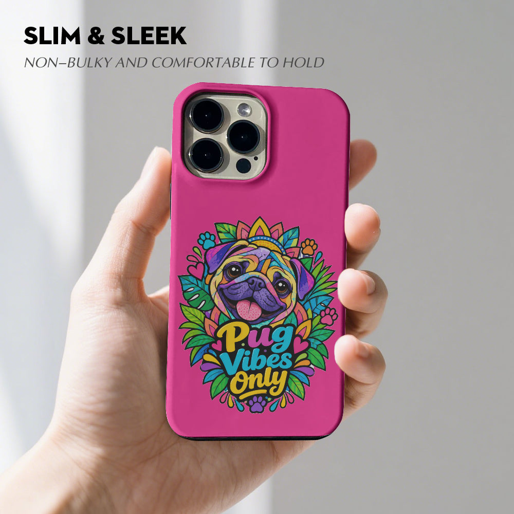 Duke - Dual-Layer Pug  Phone Case