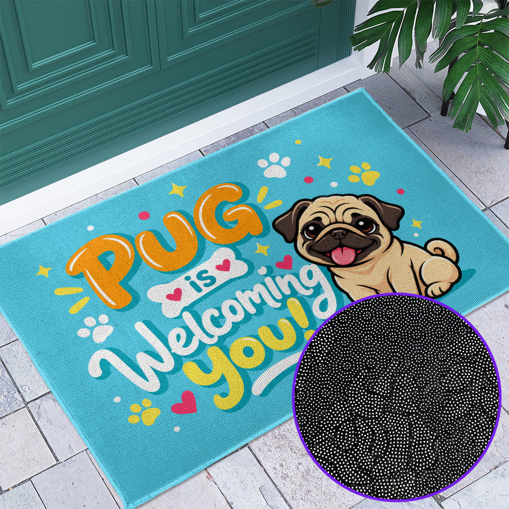 Bear - Pug Welcome Door Mat