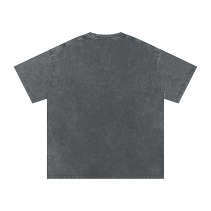 Hols - Snow Washed Pug T-Shirt – Oversized Heavyweight Cotton