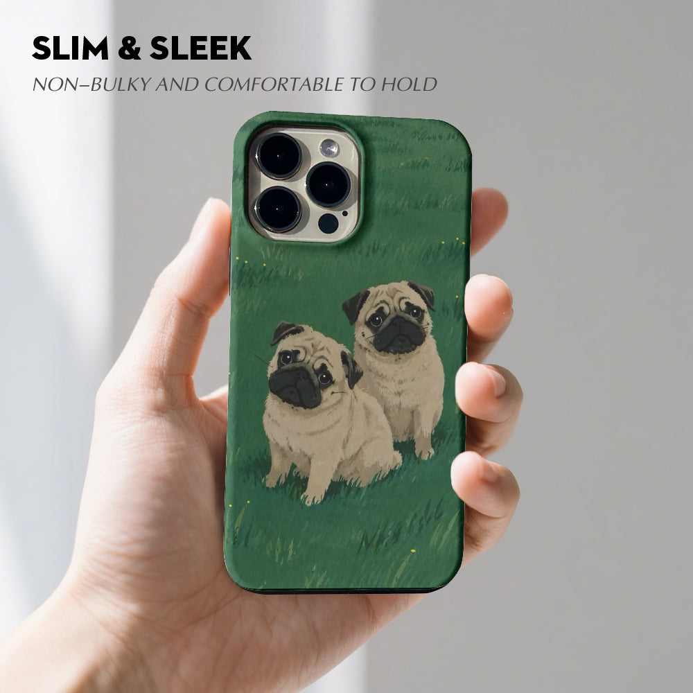 Piper  - Dual-Layer Pug  Phone Case