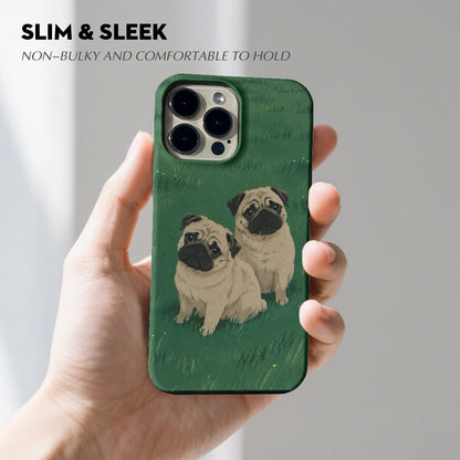 Piper  - Dual-Layer Pug  Phone Case