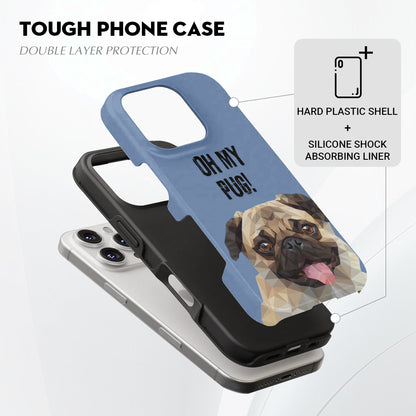 Boomer - Dual-Layer Pug  Phone Case