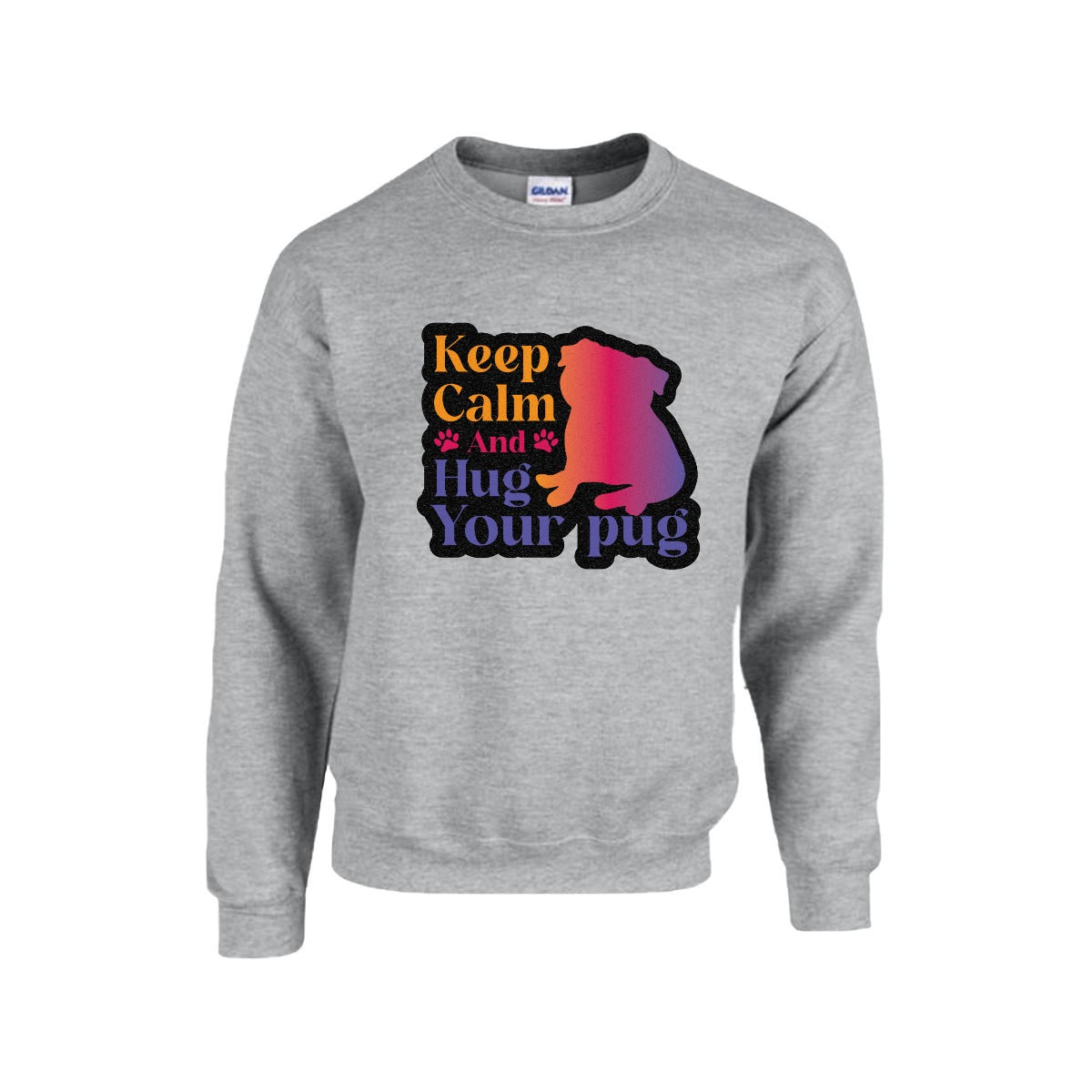 Cleo - Unisex Cotton Sweater for Pug Lovers
