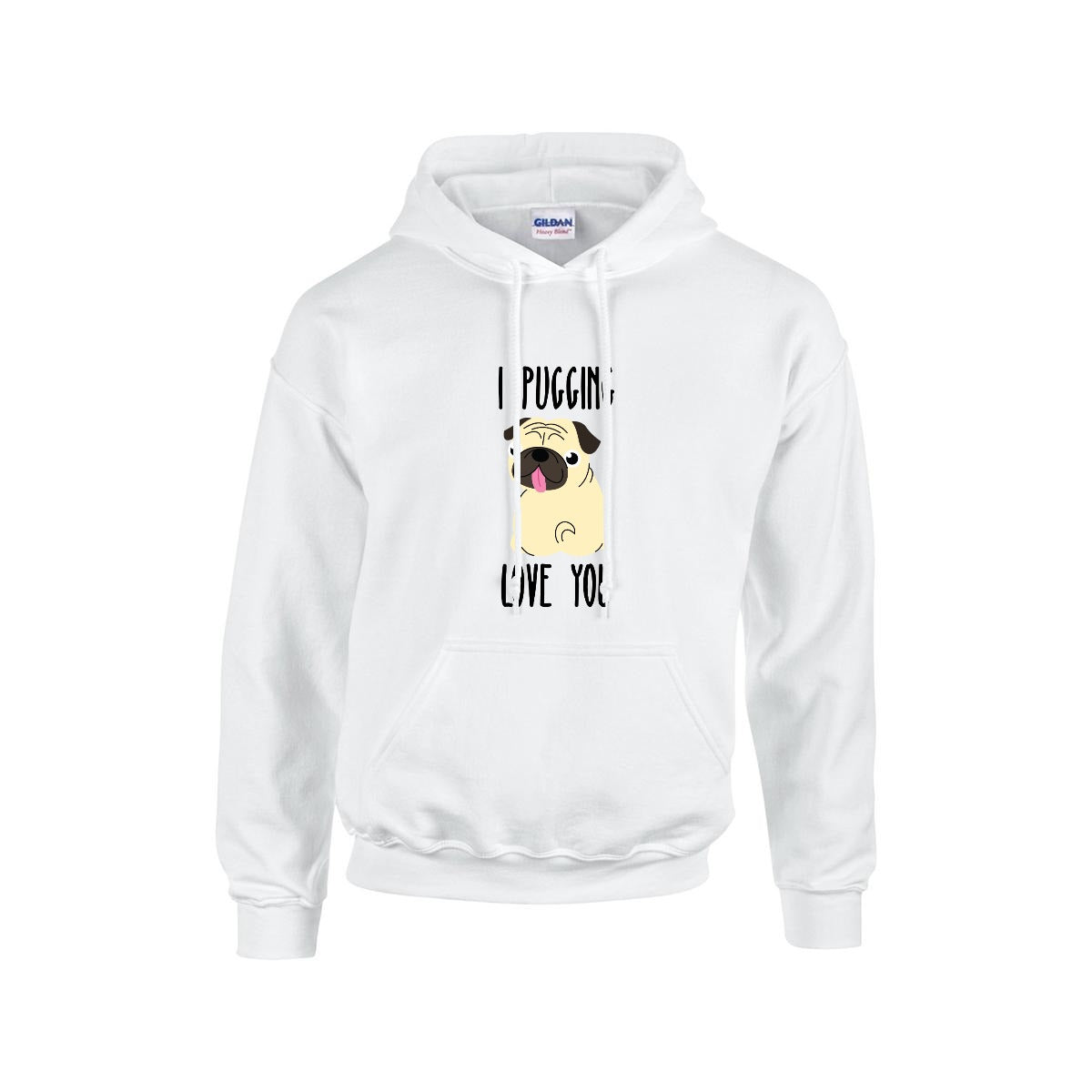 Luna - Pug Lover Hoodie – Essential Unisex Cotton Sweatshirt