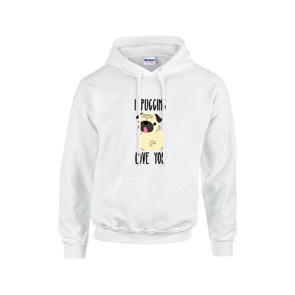Luna - Pug Lover Hoodie – Essential Unisex Cotton Sweatshirt