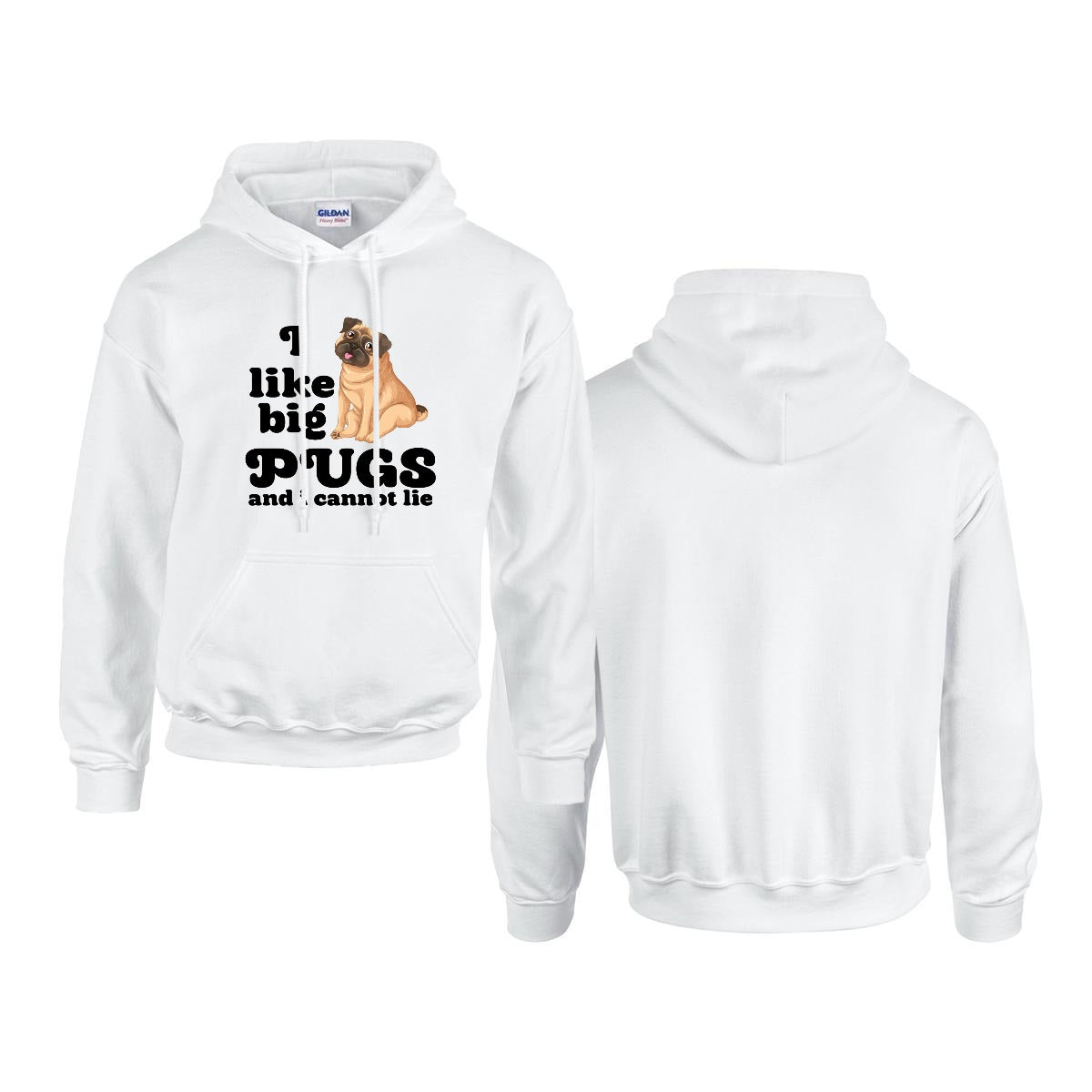 Milo  - Pug Lover Hoodie – Essential Unisex Cotton Sweatshirt