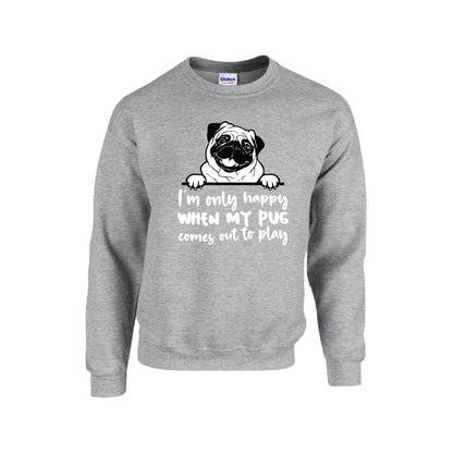 Max - Unisex Cotton Sweater for Pug Lovers