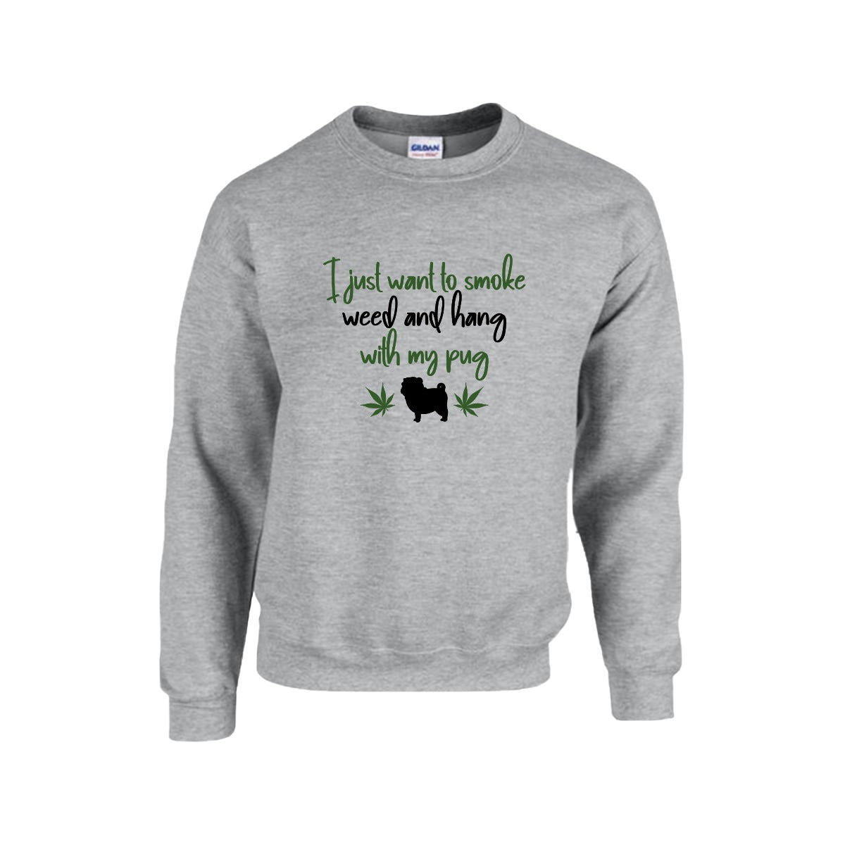 Millie - Unisex Cotton Sweater for Pug Lovers