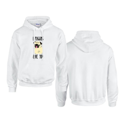 Luna - Pug Lover Hoodie – Essential Unisex Cotton Sweatshirt
