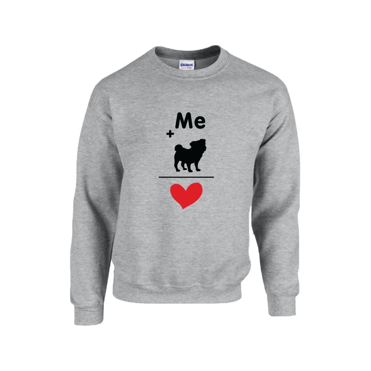 Luna - Unisex Cotton Sweater for Pug Lovers
