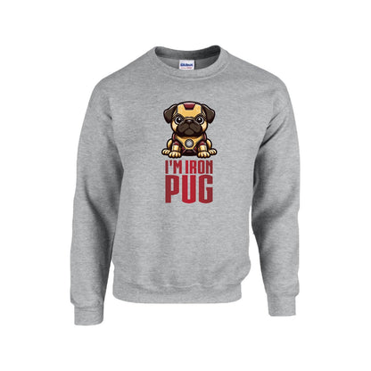 Rony - Unisex Cotton Sweater for Pug Lovers