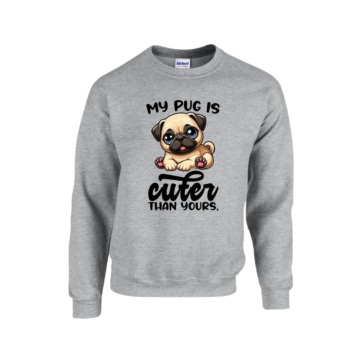 Titan - Unisex Cotton Sweater for Pug Lovers
