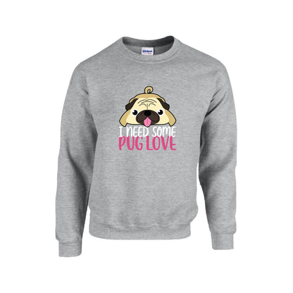 Storm - Unisex Cotton Sweater for Pug Lovers