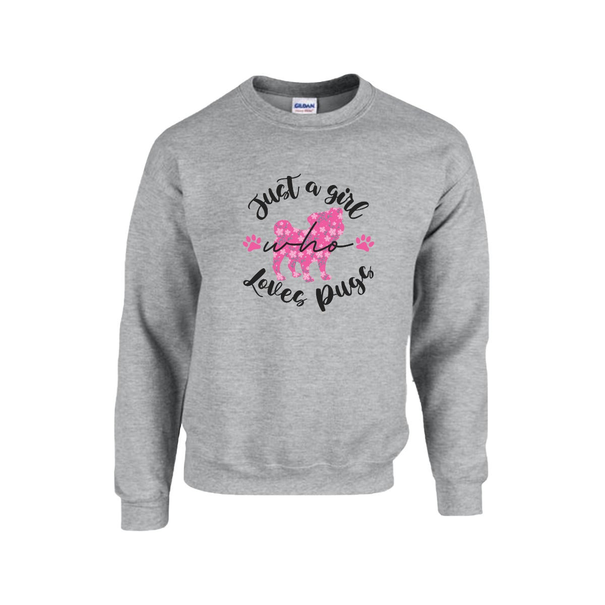 Coco - Unisex Cotton Sweater for Pug Lovers
