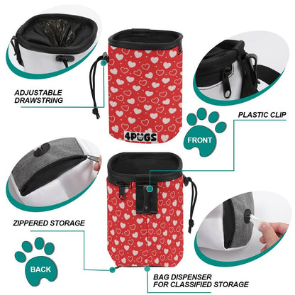 Willow - Pug Treat Training Pouch | Portable Bait Bag with Waist Clip