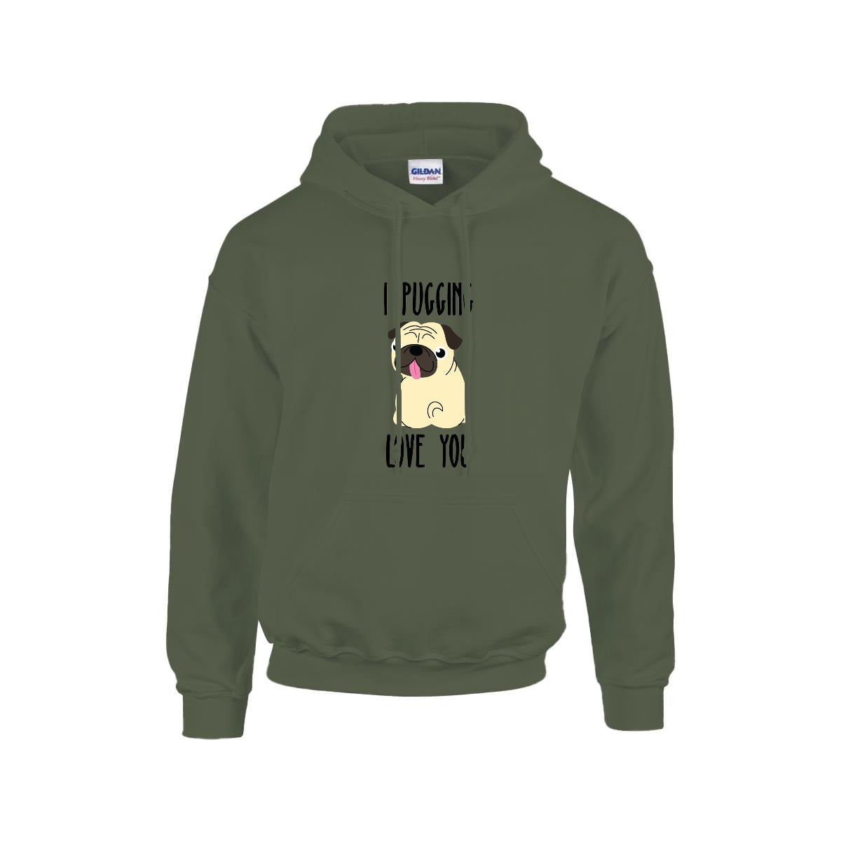Luna - Pug Lover Hoodie – Essential Unisex Cotton Sweatshirt