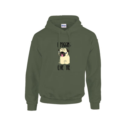 Luna - Pug Lover Hoodie – Essential Unisex Cotton Sweatshirt