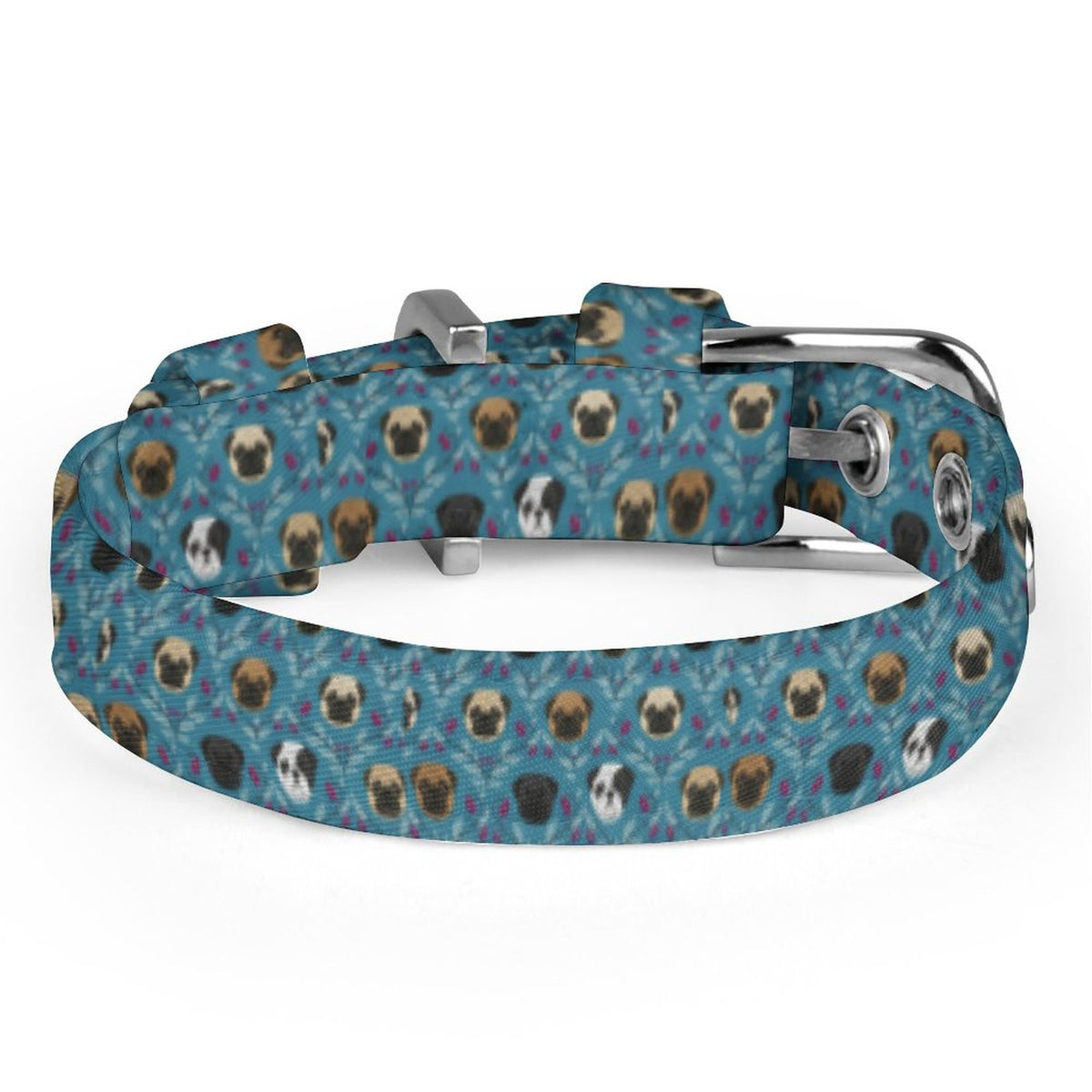BLUE - Adjustable Pug Collar