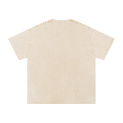 Apollo - Snow Washed Pug T-Shirt – Oversized Heavyweight Cotton