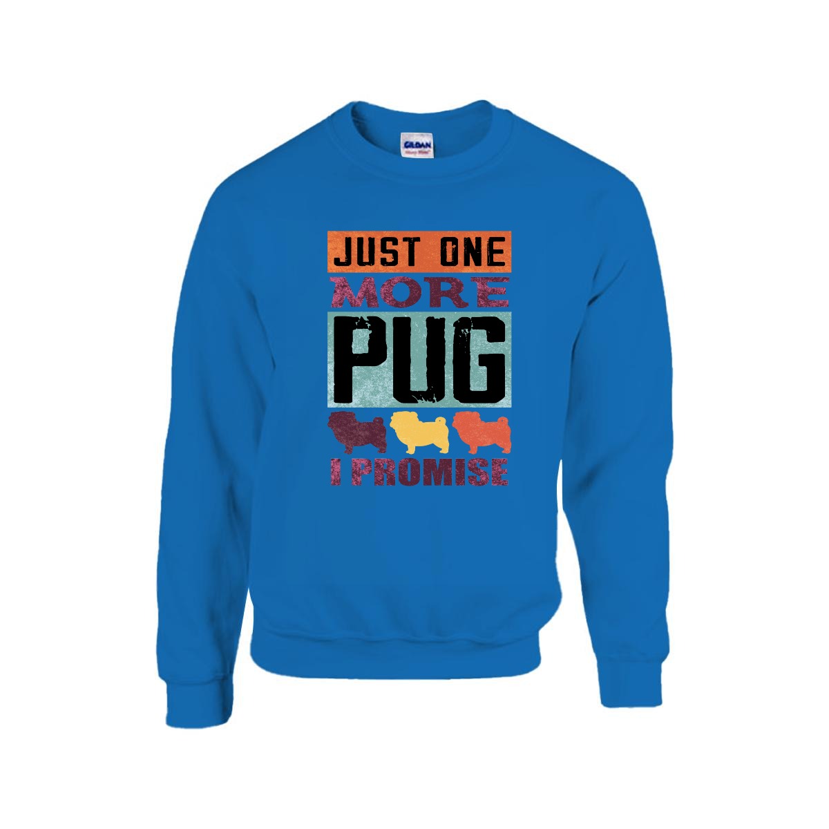 Bear - Unisex Cotton Sweater for Pug Lovers