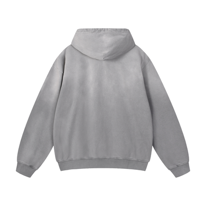 Roxy - Heavyweight Sunfade Pug Lover Hoodie – Oversized Streetwear Fit