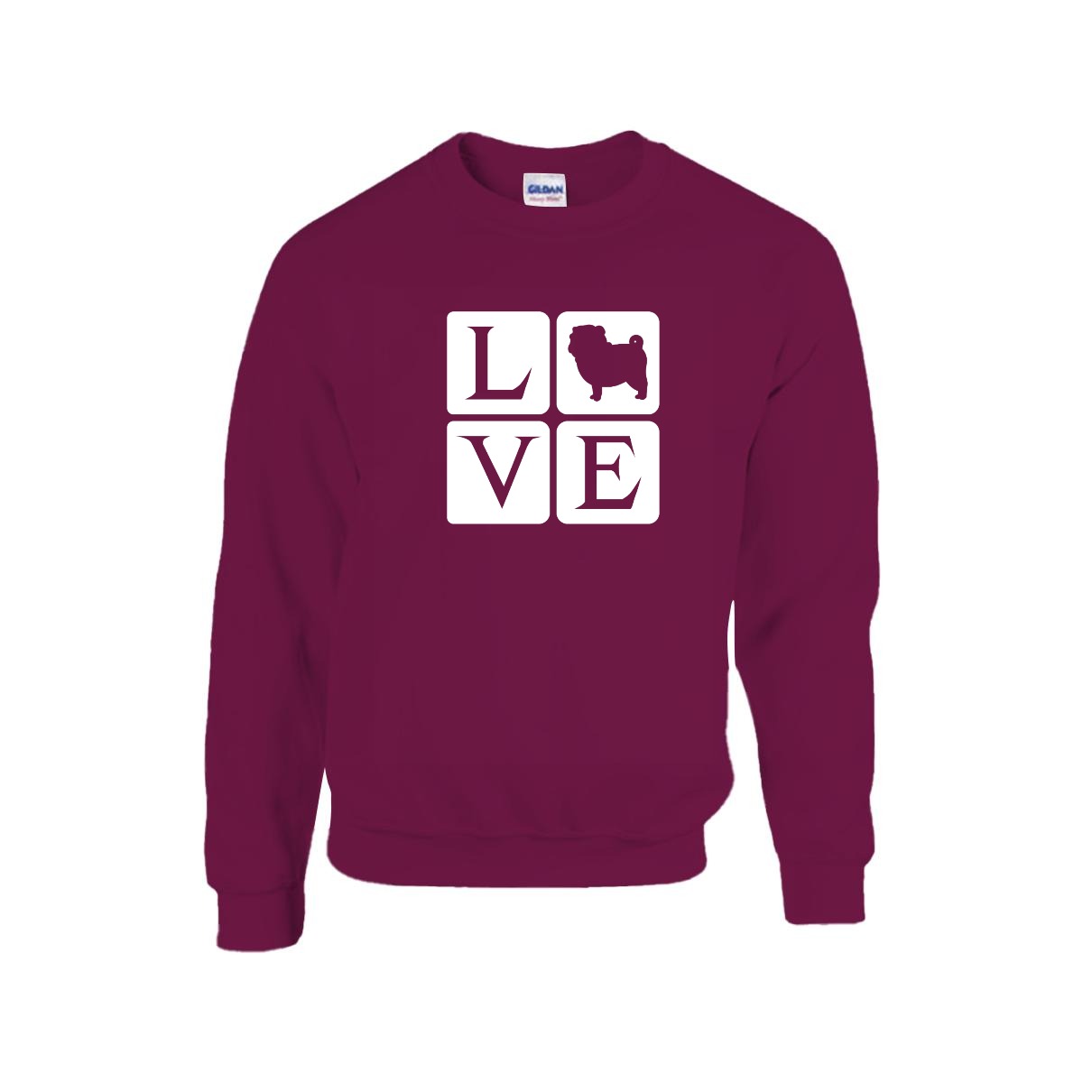 Luna - Unisex Cotton Sweater for Pug Lovers