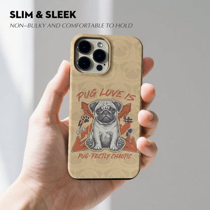 Lola - Dual-Layer Pug  Phone Case
