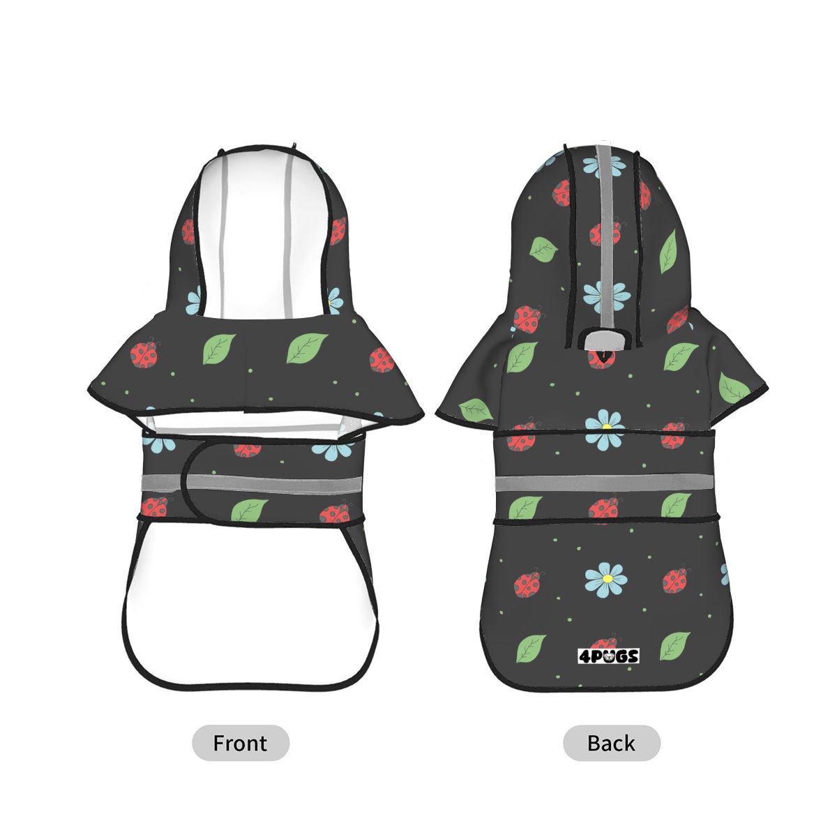 Koda - Reflective Pug Poncho