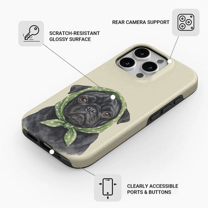 Max  - Dual-Layer Pug  Phone Case