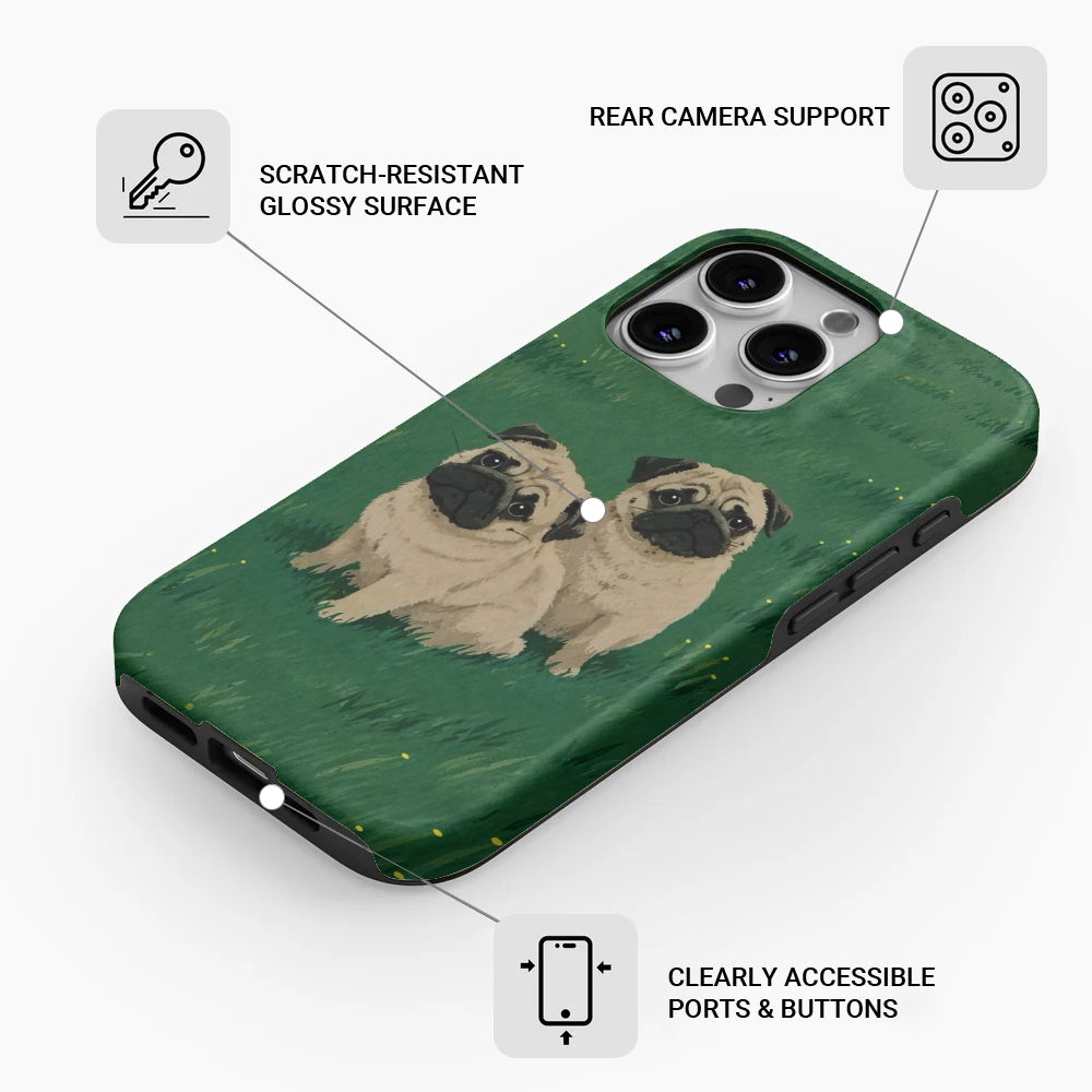 Piper  - Dual-Layer Pug  Phone Case