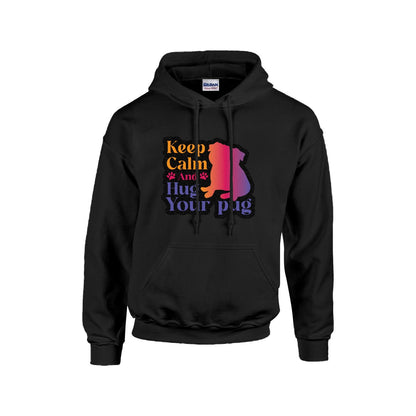 Blue  - Pug Lover Hoodie – Essential Unisex Cotton Sweatshirt