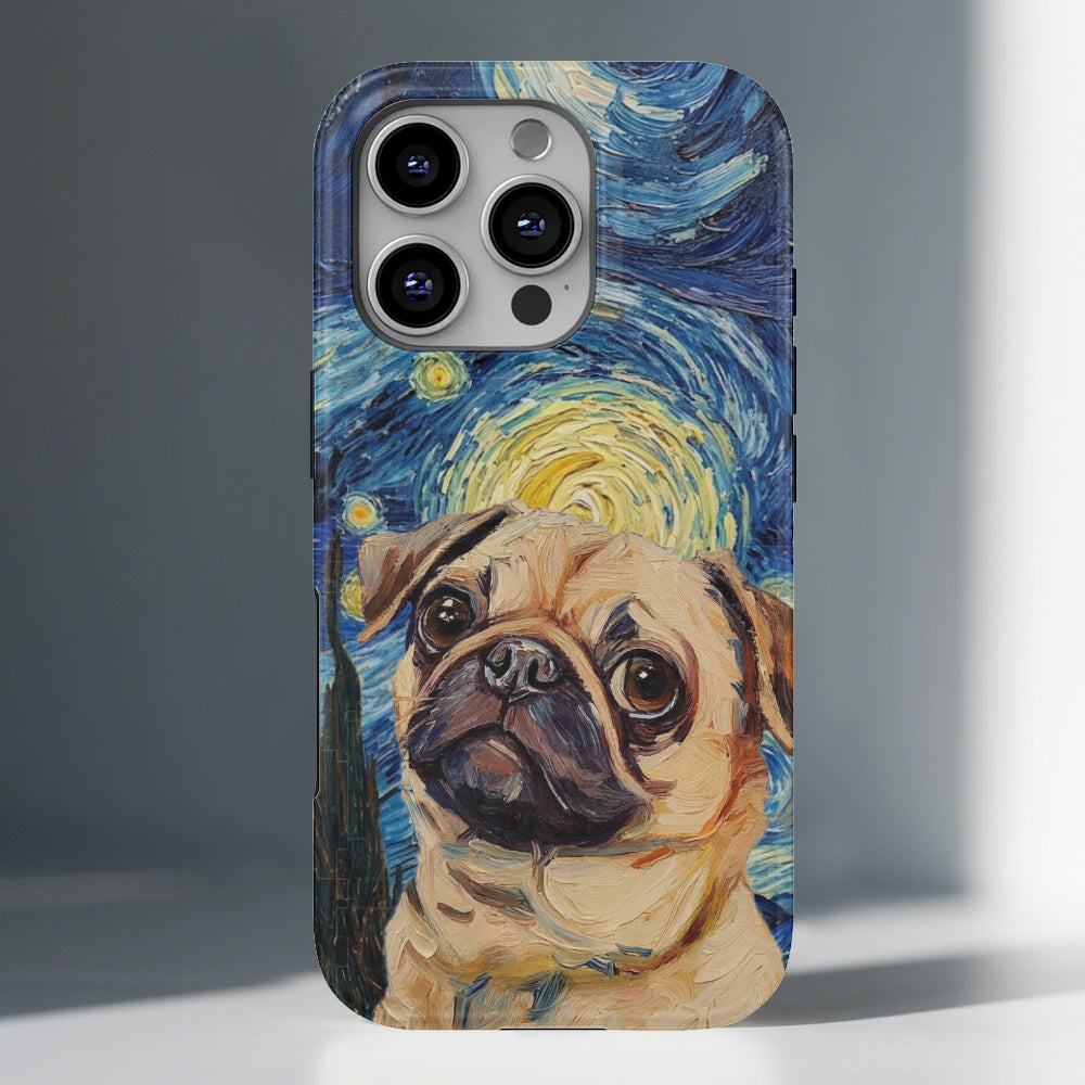 Juno - Dual-Layer Pug  Phone Case