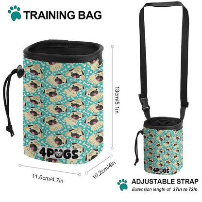 Rosie - Pug Treat Training Pouch | Portable Bait Bag with Waist Clip