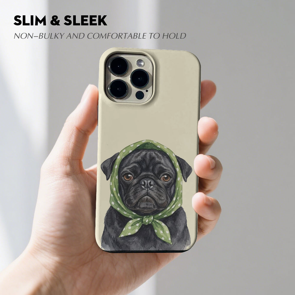 Max  - Dual-Layer Pug  Phone Case