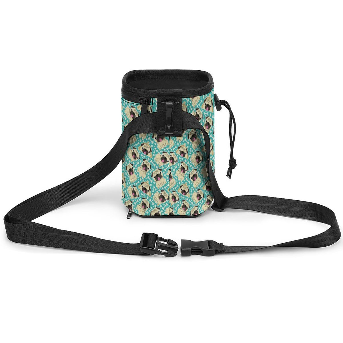 Rosie - Pug Treat Training Pouch | Portable Bait Bag with Waist Clip