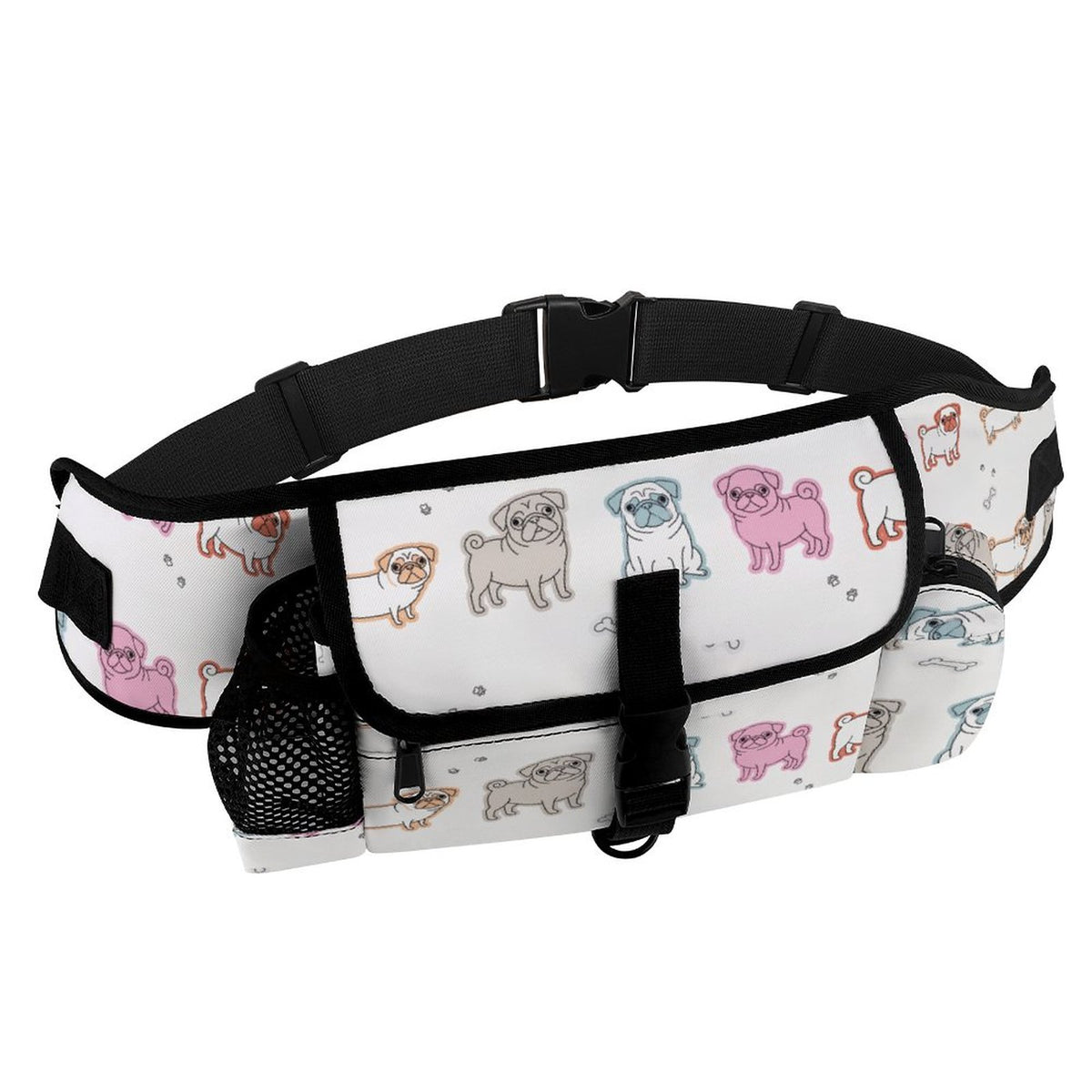 Stella - Pug Treat Training Pouch | Outdoor Storage Waist Bag