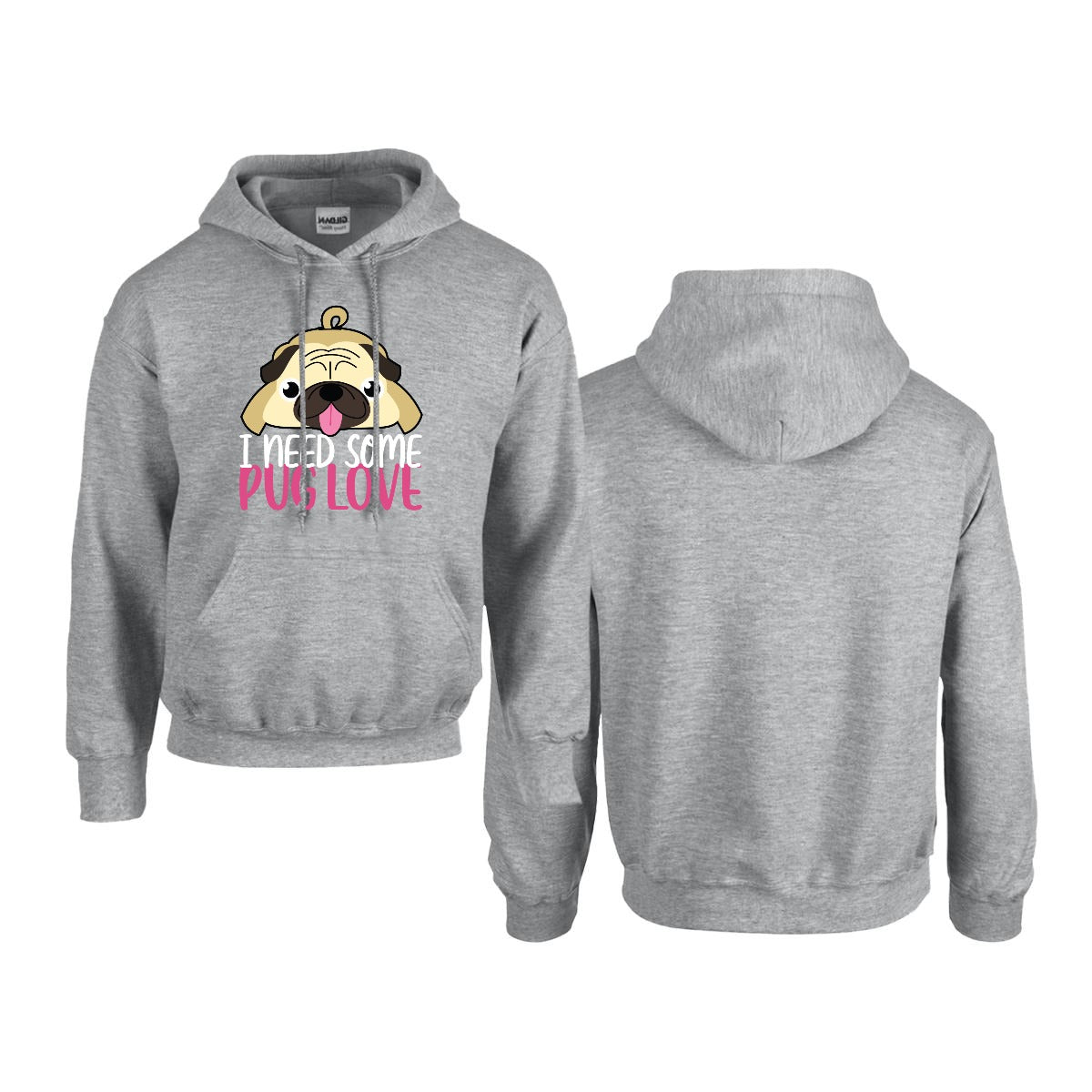 Max  - Pug Lover Hoodie – Essential Unisex Cotton Sweatshirt