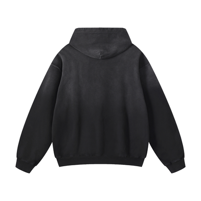 Roxy - Heavyweight Sunfade Pug Lover Hoodie – Oversized Streetwear Fit