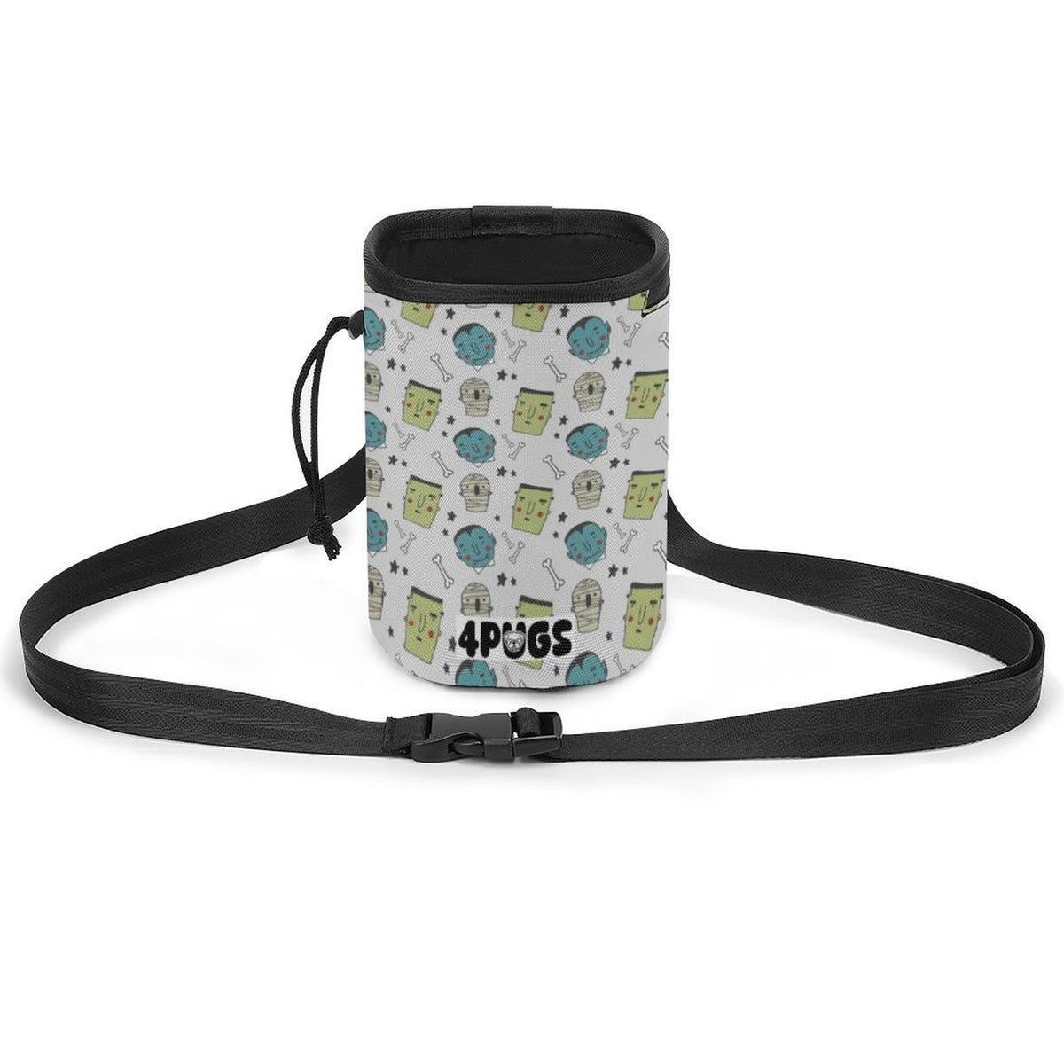 Blue - Pug Treat Training Pouch | Portable Bait Bag with Waist Clip